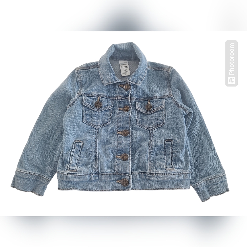 Carter's Toddler Girl Blue Denim Jean Jacket Size 2T